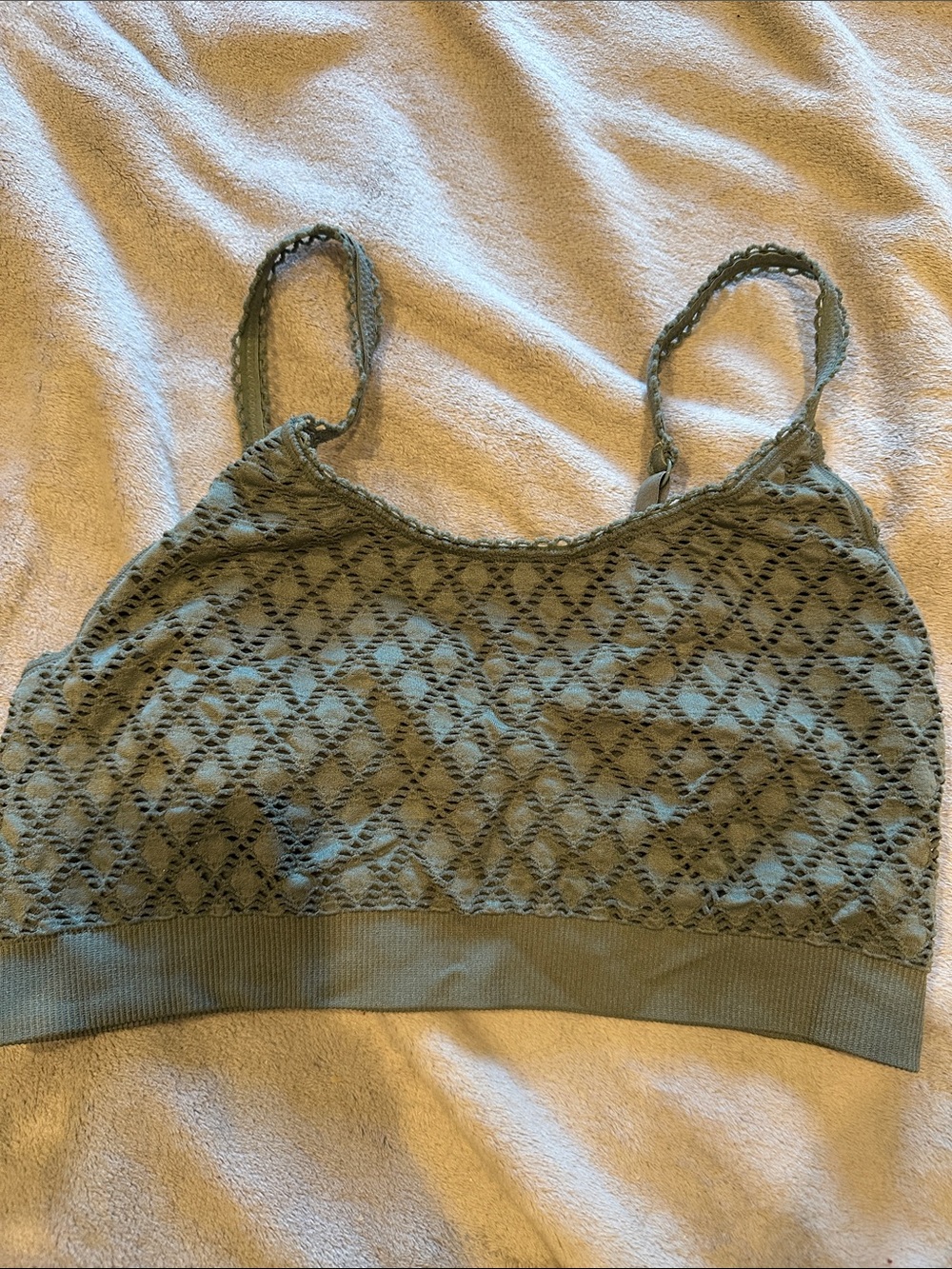 aerie Olive Lace Bralette